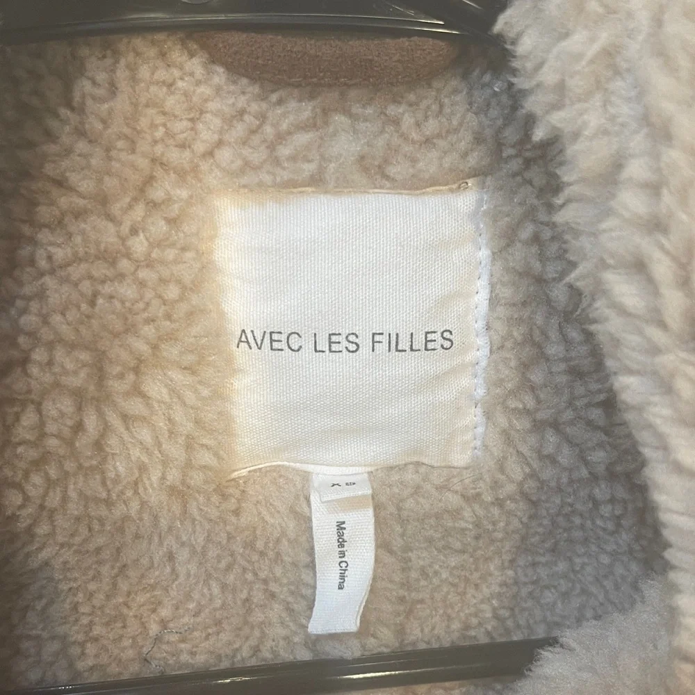 Avec Les Filles Faux Shearling Trench Coat size XS - Picture 2 of 13